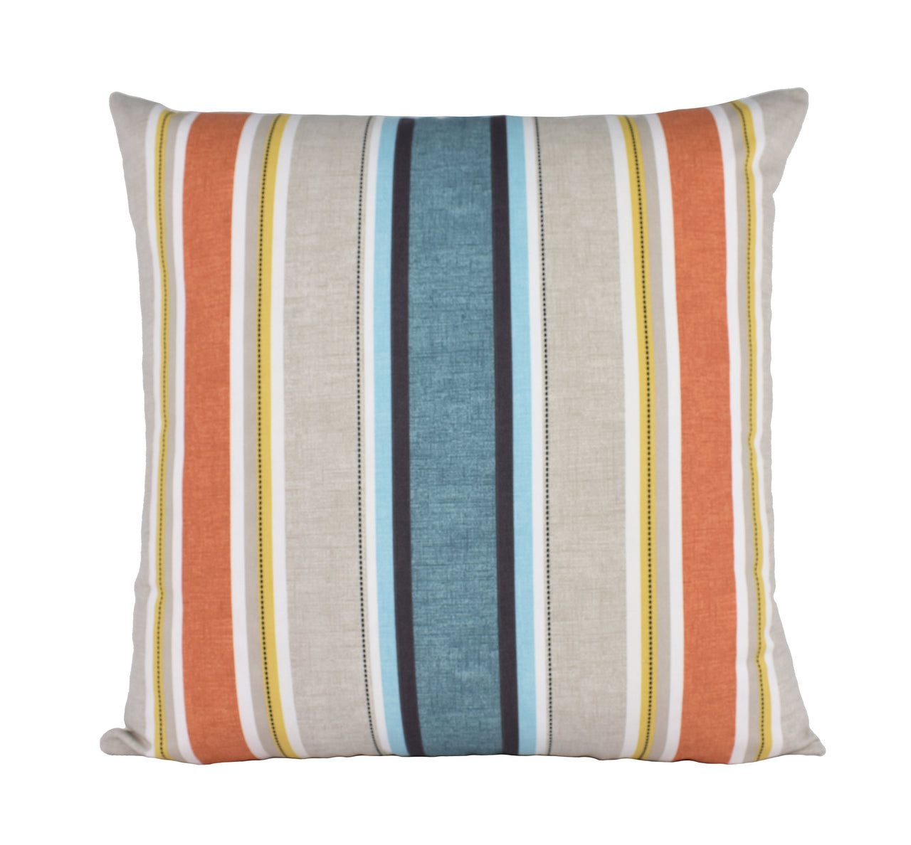 Clarke and Clarke - Luella - Teal / Spice - Striped Cushion Cover Throw Pillow Designer Home Decor