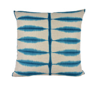 Thumbnail for Scion - Shibori - Teal / Linen - Ancient Japanese Shibori Technique Cushion Cover - Handmade Throw Pillow Designer Home Decor