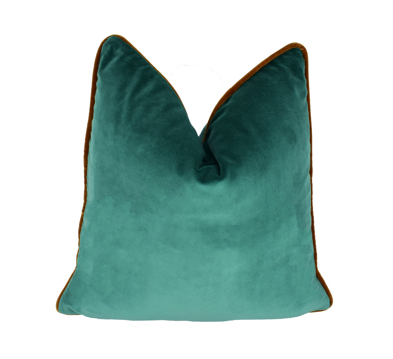 Designer Velvet Stunning Teal Cushion Covers Pillow Throw with contrast Piping