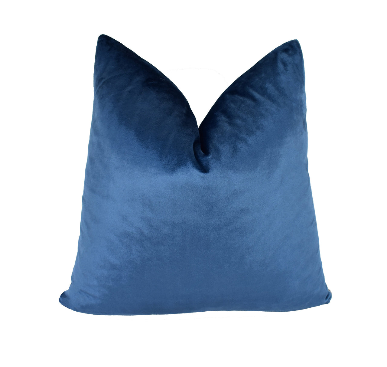 Stunning Designer Indigo Velvet Cushion Cover - Handmade Throw Pillow Designer Home Decor