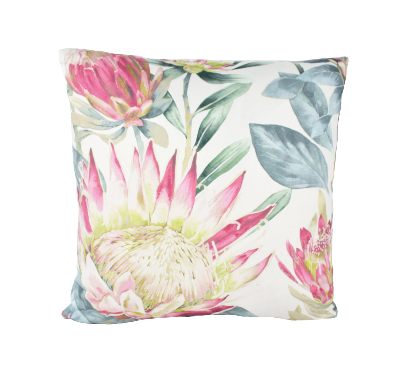 Sanderson - King Protea - Orchid / Grey - Cushion Cover Throw Pillow Designer Home Decor