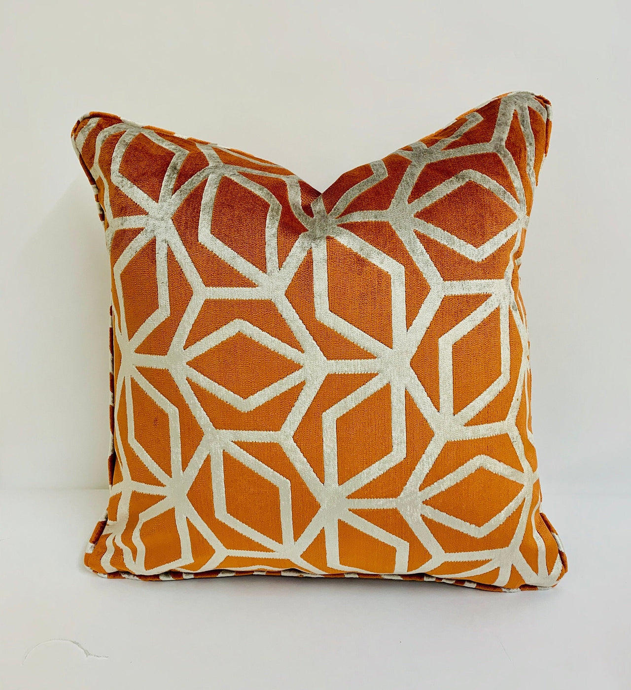 Panaz Corinthia Terracotta Designer Velvet cushion