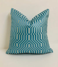 Thumbnail for Prestigious - Mercury - Marine  - Funky Geometric Cushion Cover - Handmade Throw Pillow Designer Home Decor