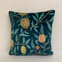 Thumbnail for William Morris - Fruit Velvet - Indigo / Slate - Cushion Cover Throw Pillow Designer Home Decor