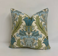 Thumbnail for ILiv - Acanthus - Cornflower - Stunning Art Deco Designer Cushion Cover Home Decor Throw Pillow