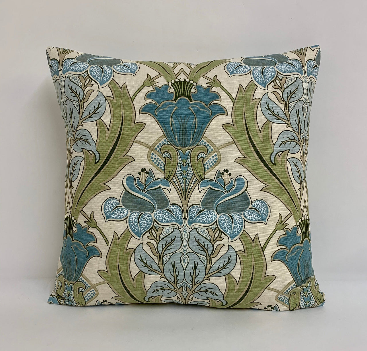 ILiv - Acanthus - Cornflower - Stunning Art Deco Designer Cushion Cover Home Decor Throw Pillow