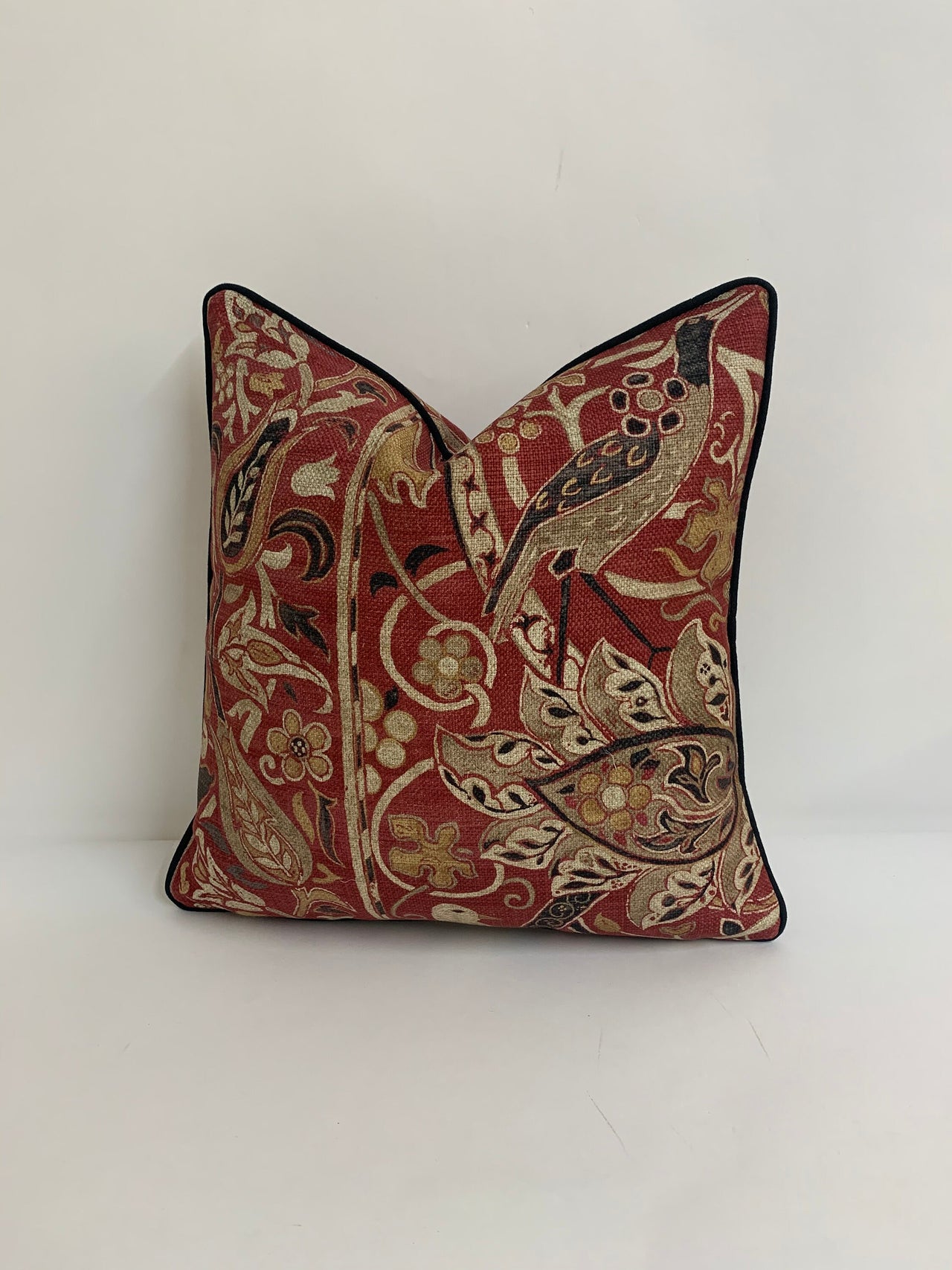 William Morris - Bullerswood - Paprika / Gold - Cushion Cover Throw Pillow Designer Home Decor