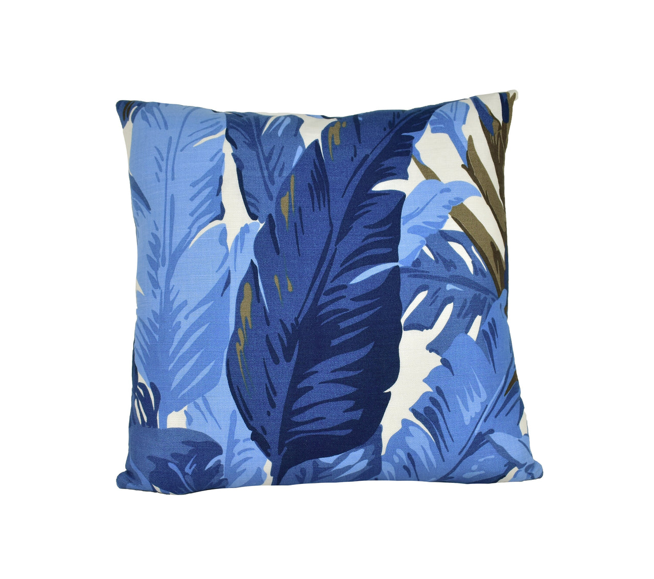 Thibaut Travelers Palm Navy Blue and White Cushion Cover Pillow Throw Designer Home Decor