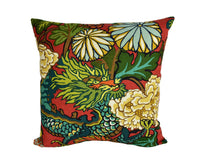 Thumbnail for Schumacher - Chiang Mai Dragon - Lacquer - Art Deco Chinoiserie Designer Cushion Cover - Handmade Throw Pillow Luxury Home Decor