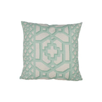 Thumbnail for Schumacher - Zanzibar Trellis Matte - Winter Mint - Elsie de Wolfe Inspired Designer Cushion Cover - Handmade Throw Pillow Luxury Home Decor