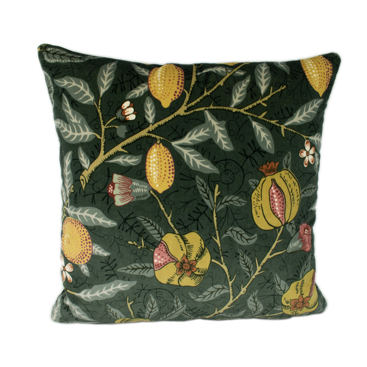 William Morris - Fruit Velvet - Walnut / Bullrush - Cushion Cover Throw Pillow Designer Home Decor