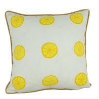 Thumbnail for Vera Neumann for Schumacher - Lemonade - Lemon - Imaginative Fruity Polka Dot Designer Cushion Cover - Handmade Throw Pillow Luxury Home