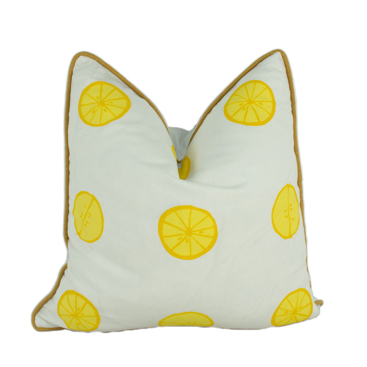 Vera Neumann for Schumacher - Lemonade - Lemon - Imaginative Fruity Polka Dot Designer Cushion Cover - Handmade Throw Pillow Luxury Home