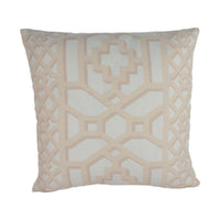 Thumbnail for Schumacher - Zanzibar Trellis Matte - Blush - Elsie de Wolfe Inspired Designer Cushion Cover - Handmade Throw Pillow - Luxury Home Decor