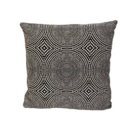 Thumbnail for Scion - Kateri - Charcoal - Soft Concentric Circle Weave Cushion Cover - Handmade Throw Pillow Designer Home Decor