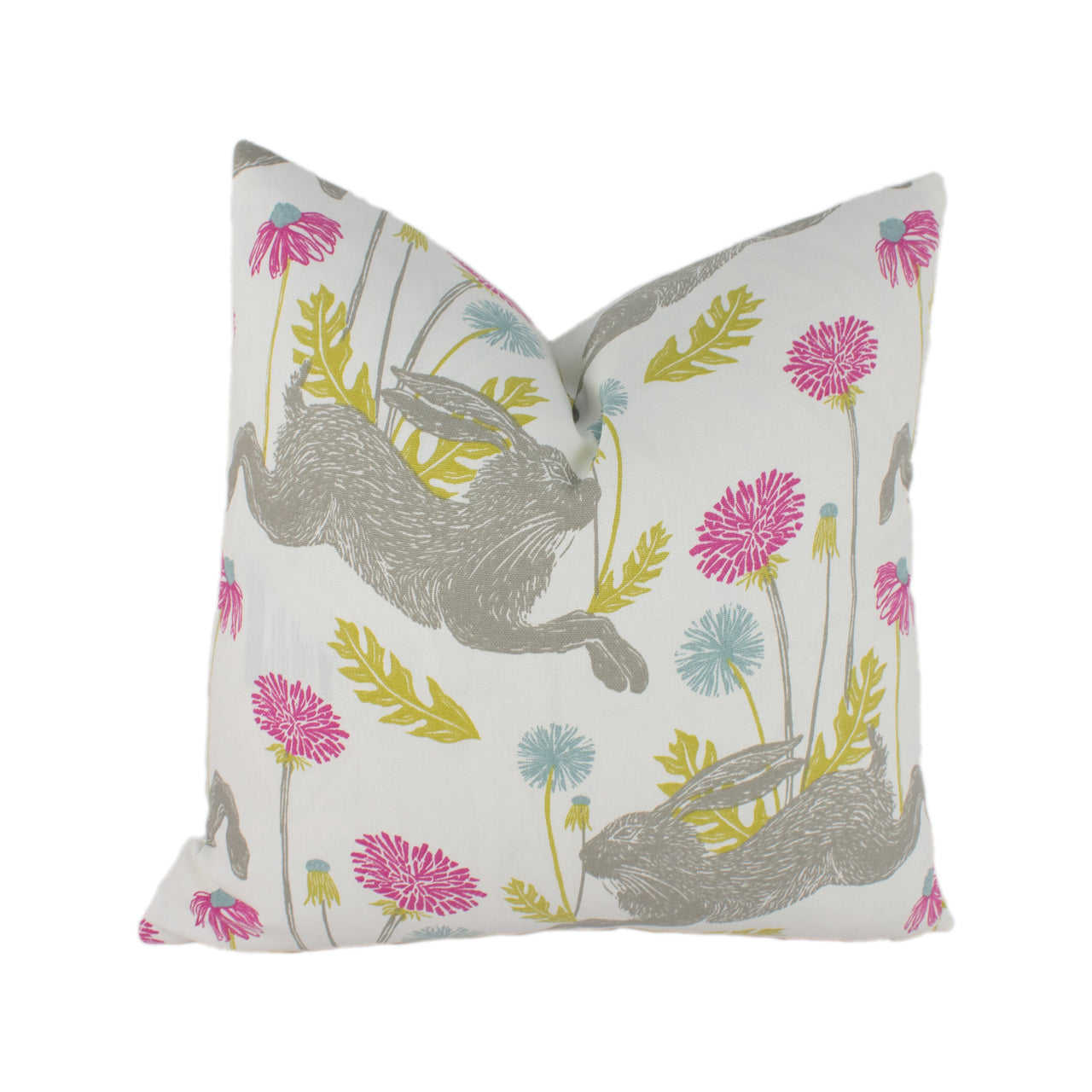 Clarke & Clarke / Studio G - March Hare - Summer - Stunning Rabbit Cushion Cover Throw Pillow Designer Home Decor