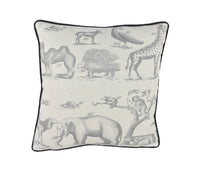 Thumbnail for Andrew Martin - Jungle - Grey- Piped Stunning Cushion Cover Pillow Throw Designer Home Decor