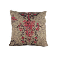 Thumbnail for Zoffany - Koyari Paisley - Antiquary / Crimson / Linen - 100% Wool Paisley Cushion Cover - Handmade Throw Pillow Designer Home Decoc