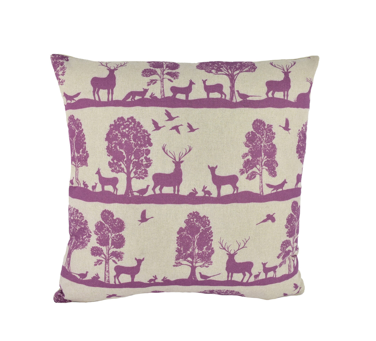 Voyage - Cairngorms - Berry - Wonderful Scottish Highland Fauna & Floral Cushion Cover - Handmade Throw Pillow Designer Home Decor