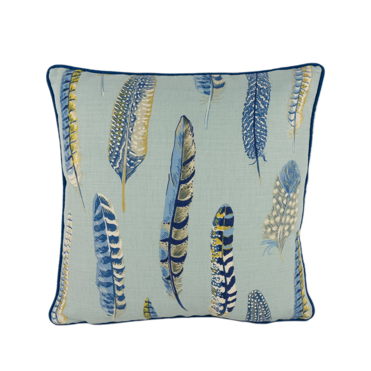 Sanderson - Lismore - Indigo / Silver - Cushion Cover Throw Pillow Designer Home Decor