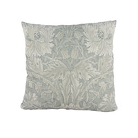 Thumbnail for William Morris - Pure Honeysuckle & Tulip - Light Grey Blue - Cushion Cover Throw Pillow Designer Home Decor