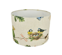 Thumbnail for Sanderson - Woodland Chorus - Linen / Multi  - Lampshade Stunning Handmade