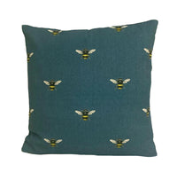 Thumbnail for Clarke & Clarke - Abeja - Teal - Cute Bee Cushion Cover Throw Pillow Designer Home Decor