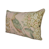 Thumbnail for Anna French x Thibaut - Villeneuve - Blush - Antique Avant Garde Bird Designer Cushion Cover - Luxury Throw Pillow - Handmade Home Decor