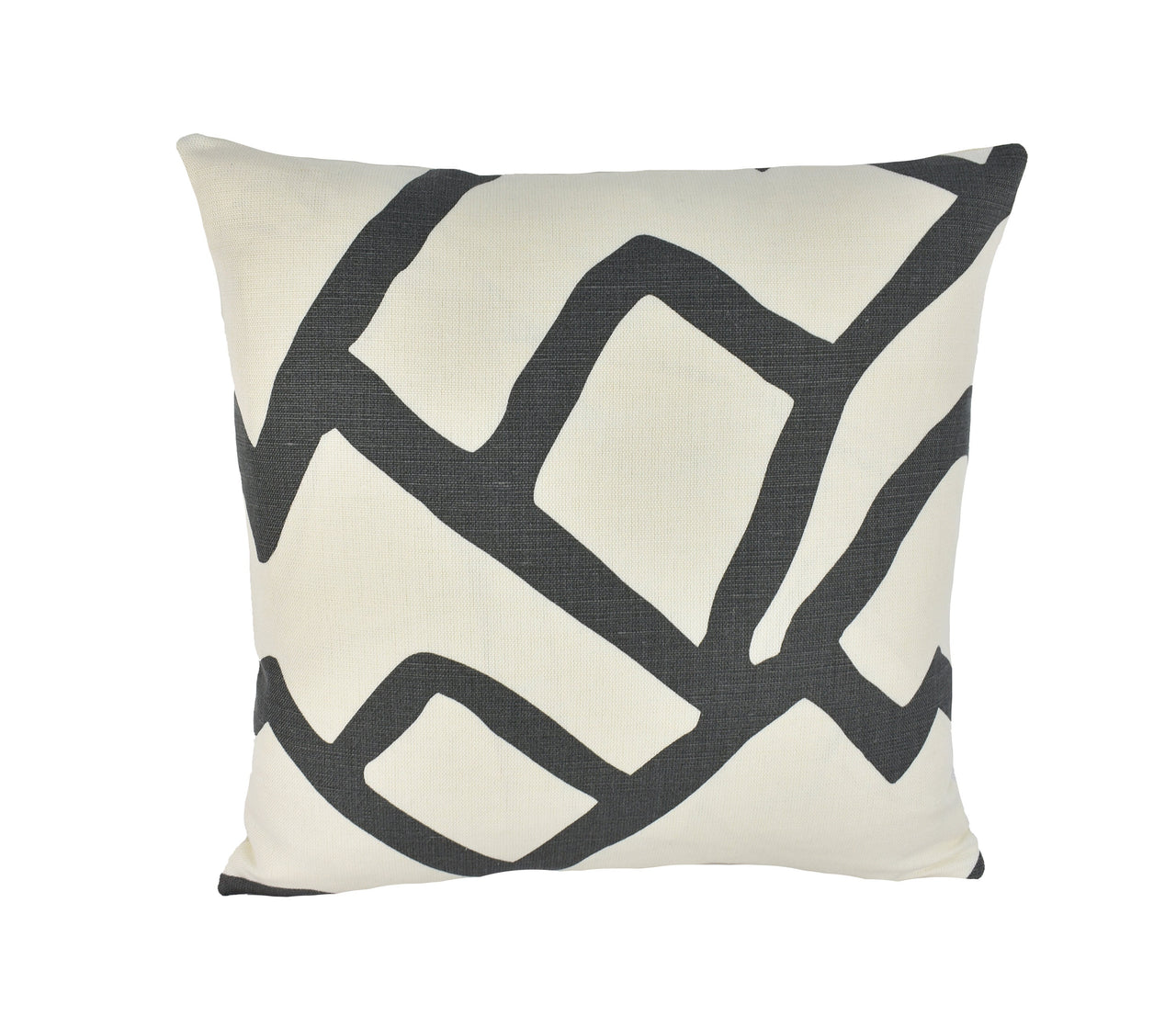 Schumacher - Zimba - Charcoal - Stylish Graphic Avant Garde Designer Cushion Cover - Handmade Throw Pillow - Luxury Home Decor