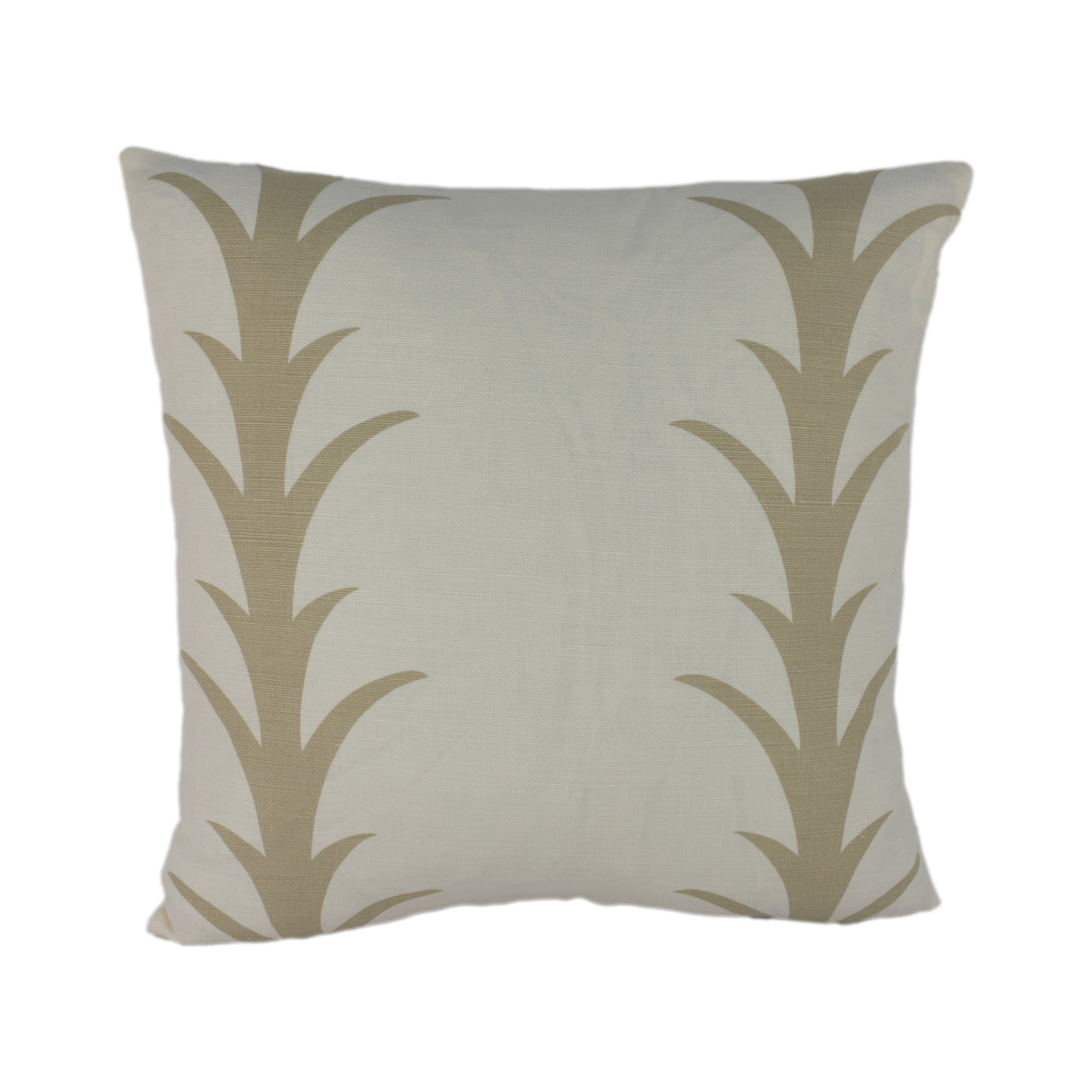 Schumacher - Acanthus Stripe - Sand - Elegant Stylized Striped Designer Cushion Cover - Handmade Throw Pillow Designer Home