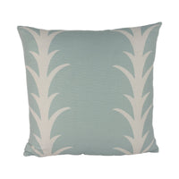 Thumbnail for Schumacher - Acanthus Stripe - Sky - Elegant Stylized Striped Designer Cushion Cover - Handmade Throw Pillow Designer Home