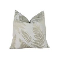 Thumbnail for Ashley Wilde - Affinis - Linen - Modern Metallic Feather Fern Designer Cushion Cover - Luxury Throw Pillow - Handmade Home Decor