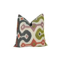 Thumbnail for Martyn Lawrence Bullard for Schumacher - Darya Ikat - Caravan - Authentic Ikat Designer Cushion Cover - Handmade Throw Pillow - Luxury Home