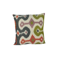 Thumbnail for Martyn Lawrence Bullard for Schumacher - Darya Ikat - Caravan - Authentic Ikat Designer Cushion Cover - Handmade Throw Pillow - Luxury Home