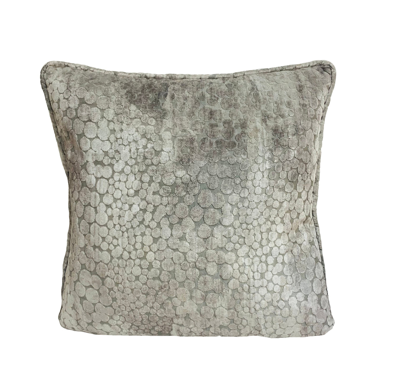 Prestigious - Monument - Stone - Sumptuous Geometric Velvet Cushion Cover - Handmade Throw Pillow Designer Home Decor