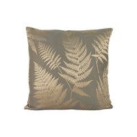 Thumbnail for Ashley Wilde - Affinis - Pewter - Modern Metallic Feather Fern Designer Cushion Cover - Luxury Throw Pillow - Handmade Home Decor