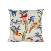 Thumbnail for Thibaut - Giselle - Blue and Coral - Cushion Cover Throw Pillow Designer Home Decor