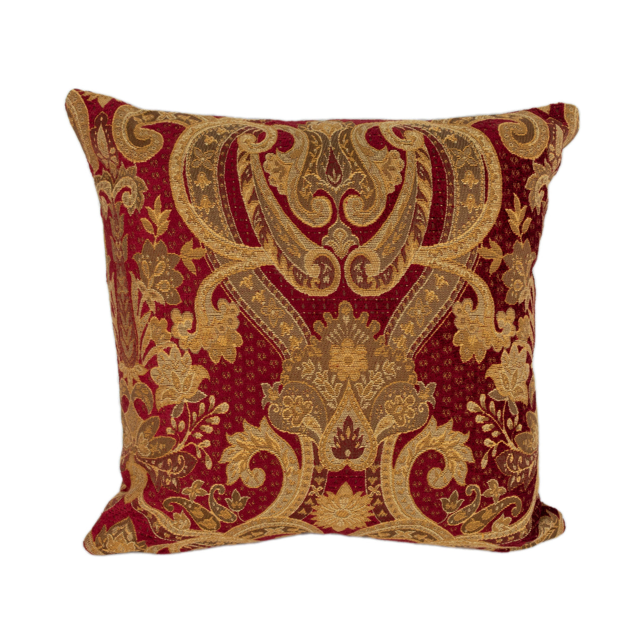 Fryetts - Grafton - Red - Majestic Royal Designer Cushion Cover - Luxury Throw Pillow - Handmade Home Decor