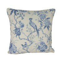 Thumbnail for Sanderson - Pillemont Toile - Ivory / China Blue - Stunning Designer Cushion Cover Home Decor Throw Pillow