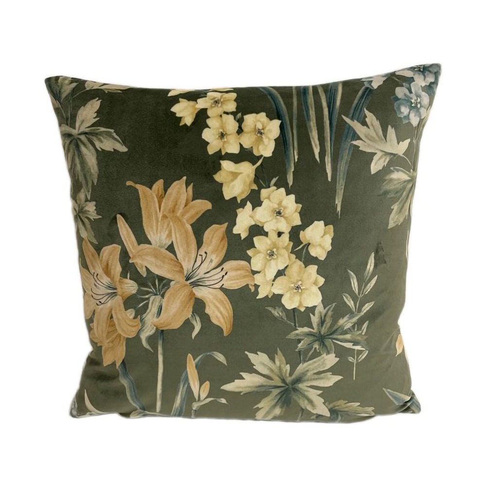 ILiv - Botanical Studies - Olive - Stunning Designer Cushion Cover Home Decor Pillow Throws