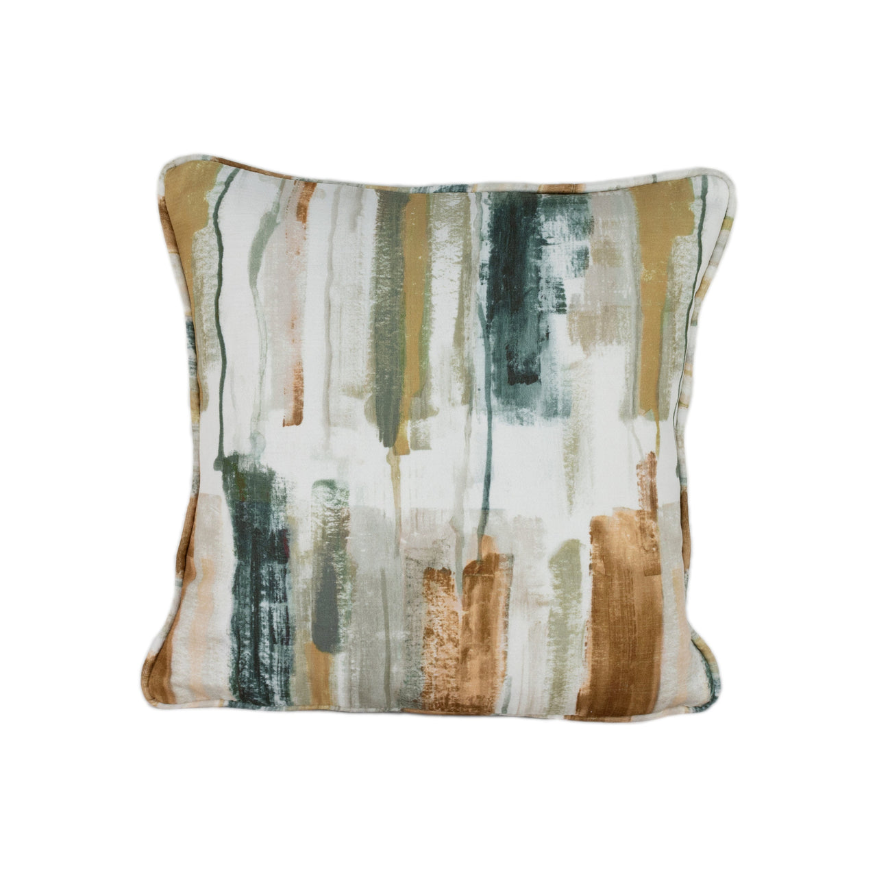 Prestigious - Adria - Umber - Abstract Brushstroke Velvet Cushion Cover - Handmade Throw Pillow Designer Home Decor