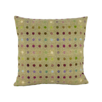 Thumbnail for Abraham Moon - Multispot - Lime - 100% Wool Humane Sustainable Eco Friendly Designer Cushion Cover - Luxury Throw Pillow - Handmade Home