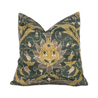 Thumbnail for William Morris - Montreal - Charcoal / Mustard - Cushion Cover Throw Pillow Designer Home Decor