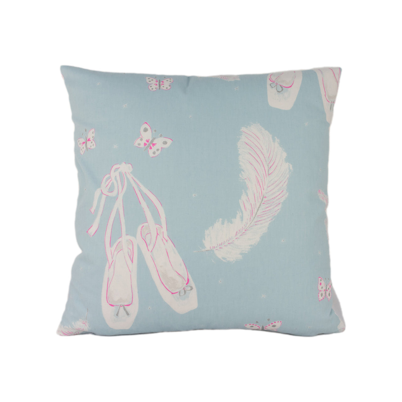 Sanderson - Ballet Shoes - Duckegg - Lovely Designer Ballerina Cushion Cover Kids Gift Home Decor Throw Pillow