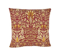 Thumbnail for William Morris - Snakeshead - Claret / Gold - Cushion Cover Throw Pillow Designer Home Decor