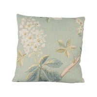 Thumbnail for Sanderson - Chestnut Tree - Grey Blue / Sage - Traditional Trailing Chestnut Blossom Designer Cushion Cover - Luxury Throw Pillow - Handmade