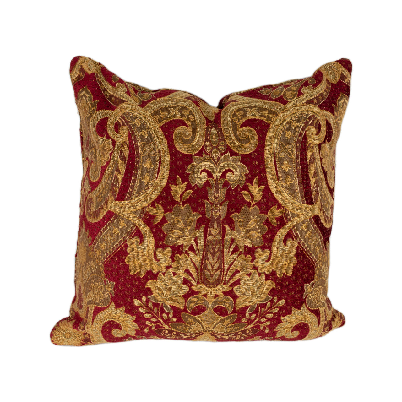 Fryetts - Grafton - Red - Majestic Royal Designer Cushion Cover - Luxury Throw Pillow - Handmade Home Decor