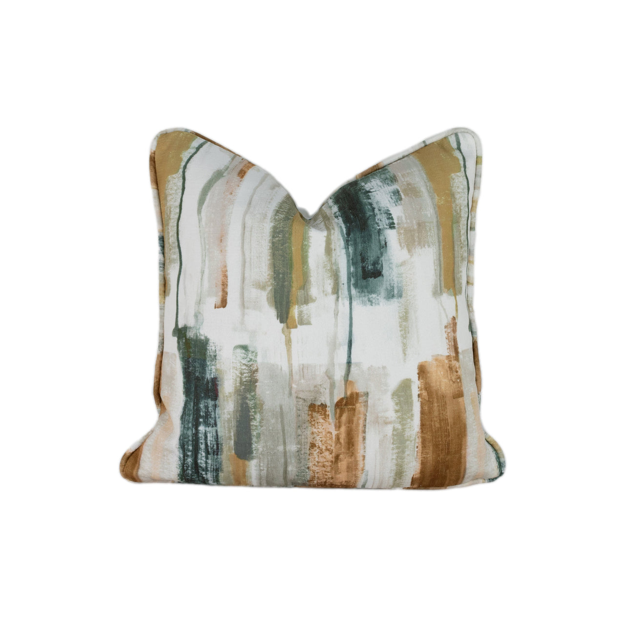 Prestigious - Adria - Umber - Abstract Brushstroke Velvet Cushion Cover - Handmade Throw Pillow Designer Home Decor