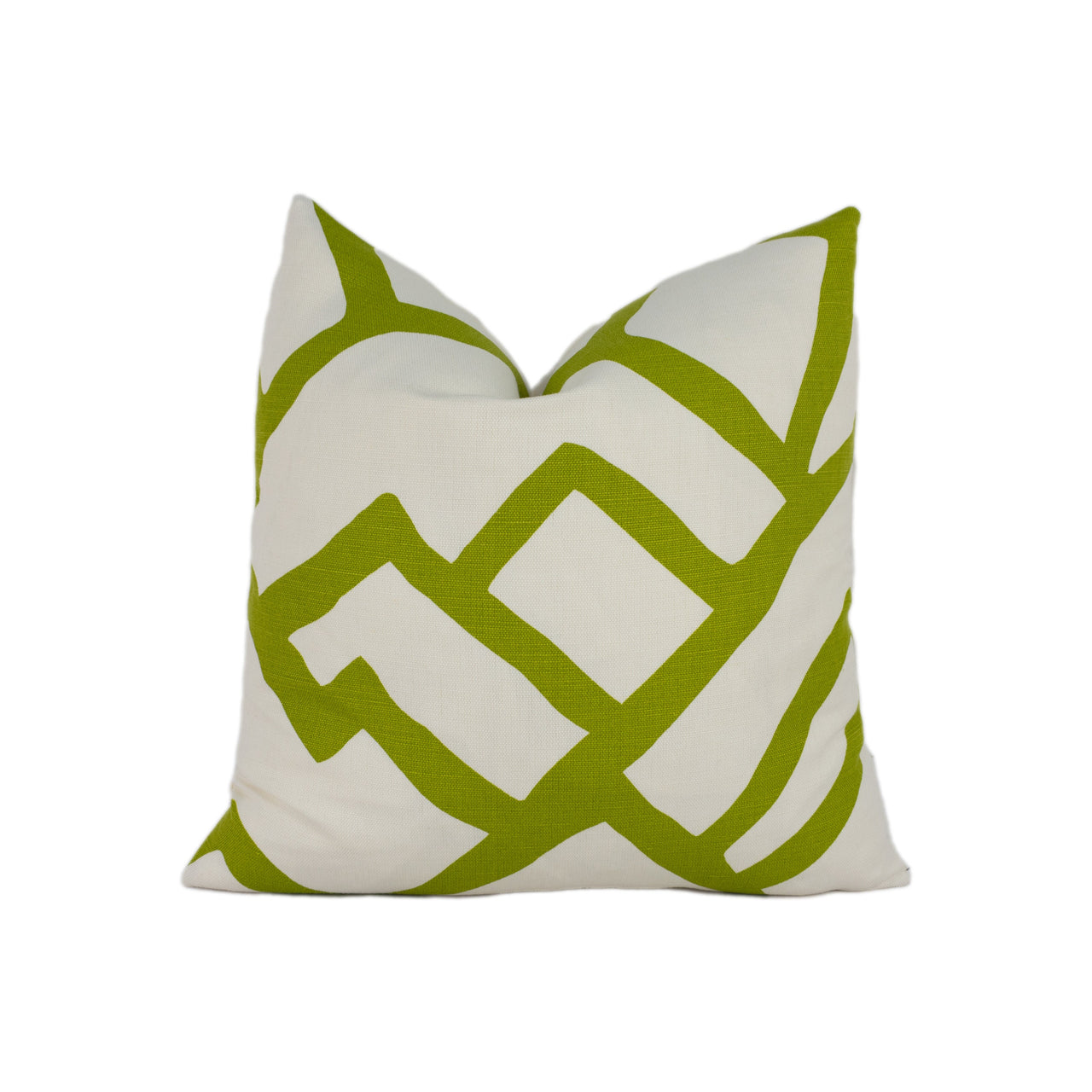 Schumacher - Zimba - Soft Chartreuse - Stylish Graphic Avant Garde Designer Cushion Cover - Handmade Throw Pillow - Luxury Home Decor