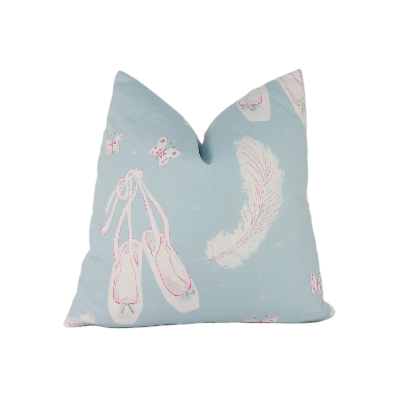 Sanderson - Ballet Shoes - Duckegg - Lovely Designer Ballerina Cushion Cover Kids Gift Home Decor Throw Pillow